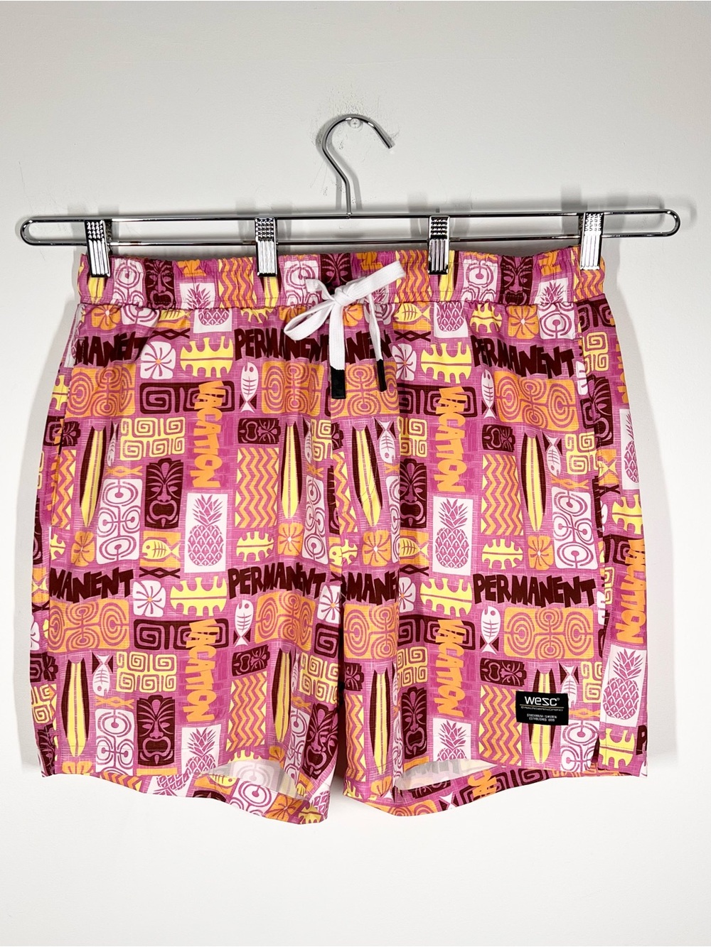 WeSC Austin Tiki Permanent Vacation Pull On Swim Shorts Unisex M- XL W- XXL